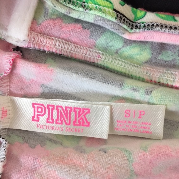 2/$35 Victoria’s Secret PINK floral crop top - Picture 4 of 5